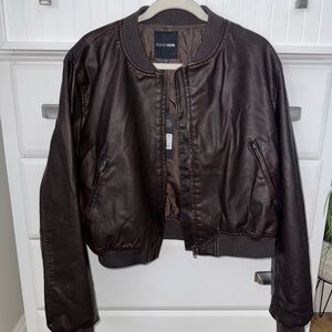 Fashion Nova Brown Bomber Jacket
